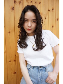 ブゾン(buZon) 【buZonブゾン】ミックスパーマ×艶感ベージュ