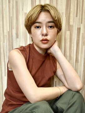 ブゾン(buZon) 【buZonブゾン】ショートマッシュ×ブロンドベージュ