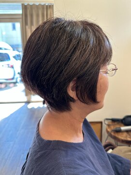 テント 上大岡(tento) ダークアッシュショートボブ