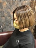 ハイトーンミニマムボブ