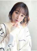 くびれボブくびれヘア_大人ガーリーチョコレート_29182