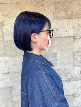 ミルヘアデザイン(mil hair design) ブルー