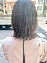 ネオリーブ アンド 渋谷店(Neolive &)&nbsp;斜めバング/グレージュカラー/シルキーベージュ/韓国/渋谷