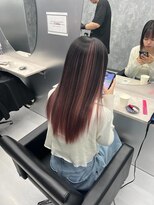 ワンズミラー 立川(ONE'S MIRROR)&nbsp;黒髪/前髪パーマ/グレーベージュ/レイヤーロング/インナーカラー