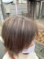 モア 下通店(MORE)&nbsp;白髪ぼかしから1週間