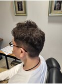 メンズショート×ヒートスタイルカールパーマ