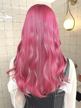 フウ(fuh) ビビットピンク/ピンク/ダブルカラー/トリプルカラー/ロングヘア