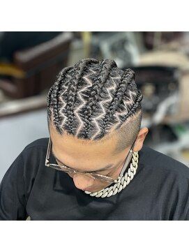 髪遊戯倶楽部 地毛コーンロウ