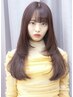 前髪カット＋韓国風顔周りレイヤーカット￥3000(S.B別)