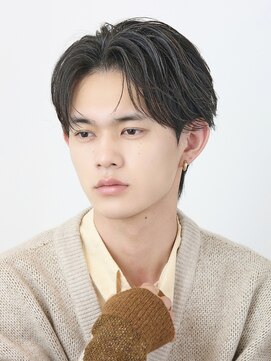 オーシャントーキョー サニー 原宿(OCEAN TOKYO Sunny) フェザーパーマセンターパートコンマバングニュアスパーマ韓国