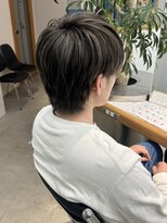ハイライト × メンズカット