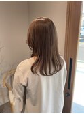 内巻きレイヤー/ベージュカラー