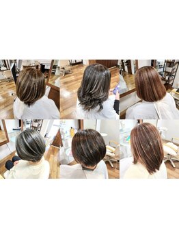 白髪ぼかしとハイライトカラーで、あなたの美しさを最大限に引き出す！あなたの理想を叶えます☆