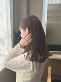 顔周りカット小顔似合わせカット アッシュブラウン