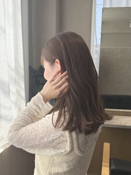 ニカ ボーテ(Nika beaute) 顔周りカット小顔似合わせカット アッシュブラウン