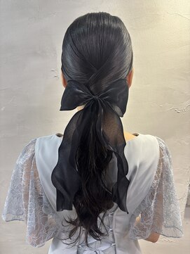 シュリット(schritt) *タイト ローポニーテール リボン* 渋谷 妹尾