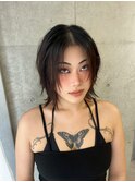 黒髪/クラゲヘアー/オリーブグレー/小顔/ココアベージュ/渋谷