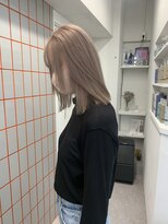 PELE原宿/ブリーチなしダブルカラー/ハイトーン/ケアブリーチ【３月上旬OPEN(予定)】&nbsp;着物ヘア/大人ガーリー/ダークアッシュ/似合わせカット/原宿