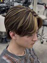 エデアンホンテン メンズサロン(EDEAN 本店 (旧:EDEAN 上通)) 熊本ニュアンスパーマ 刈り上げセンターパート MEN'S HAIR