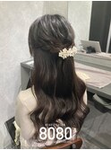 ハーフアップ