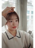 結んで可愛い顔まわり　 似合わせ顔周りカット顔まわりレイヤー