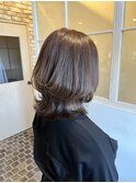 美髪外ハネボブイメチェン高濃度水素カラー×外はねレイヤー