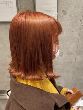 テーラヘアー 石岡店(TELA HAIR) オレンジブラウンカラー