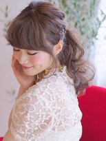 オジコ(ojiko)&nbsp;☆月曜営業☆ojiko.大人可愛い編み込みルーズポニーテール