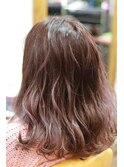 20代☆大人かわいいゆるふわ愛されダブルカラー×ピンクベージュ