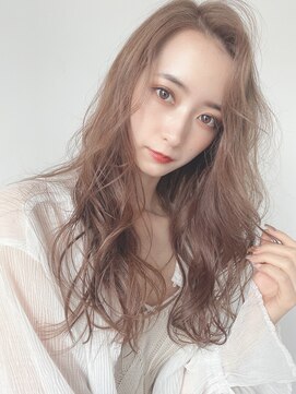 シェルター バイ トウキョウ(Shelter by TOKYO) フリンジウェーブパーマ×アッシュベージュ