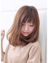 ヘアーズ ベリー 瓢箪山店(hairs BERRY)&nbsp;BERRY_小顔＿オリーブカラー＿セミウェットウェーブ＿ハイライト