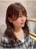 韓国風おくれ毛カット！ゆるふわスタイル！