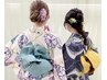 【10/18淀川花火大会】浴衣レンタル＋着付け＋ヘアセット ￥3,800～
