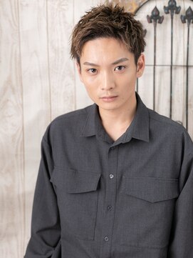 グルーミングサロン バーバー キャッスル 北浦和西口(Grooming salon Barber Castle) ベージュカラー★アップバング爽やかショートM