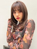 リベルテ銀座 20代　ナチュラルブラウン×ウルフカット