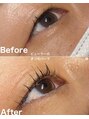 ソイズ ヘアカラーアンドアイラッシュ(SOIS Hair color&Eyelash)&nbsp;まつ毛カールのビフォーアフターです！
