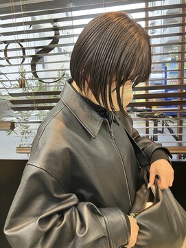 ソウバイジョージ(Sow by George) Takumi ボブグレージュ/パツっとボブ/10代20代30代福岡博多天神