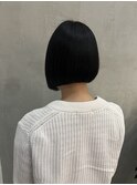韓国レイヤーショートボブブリーチなしダブルカラー[大宮]