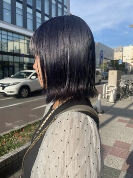 ボアップ(boappu) #ブルーカラー#髪質改善トリートメント#ボブ