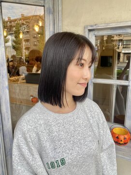 エイミーバイアフロート(amie by afloat) 切りっぱなしボブでまとまるボブ◎