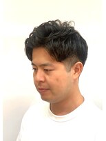 銀座マツナガ 浅草店&nbsp;メンズ ビジネス風 ナチュラルパーマ 爽やか アップバング