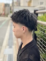 刈部倶楽舞&nbsp;テーパーフェード/ツーブロック/アップバンク/黒髪/メンズ