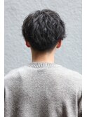 シャドウパーマスパイラルパーマ韓国ヘア刈り上げマッシュ