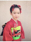 七五三　日本髪ヘアセット