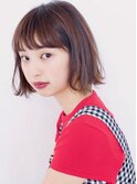 外ハネミニボブ切りっぱなしボブ