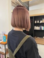 ミルク ヘア デザイン(milk hair design)&nbsp;ハイトーン・ぱつっとボブ