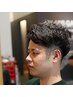 30代の時短ヘア　似合わせ大人パーマスタイル（眉毛カット付き）