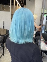 シエンゴールド(CIEN gold)&nbsp;水色カラー/ペールブルー/ブリーチ#浜松駅#カラー#ブリーチ