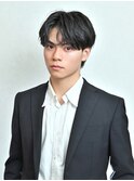 ナチュラルコンマバング×フェザーパーマ