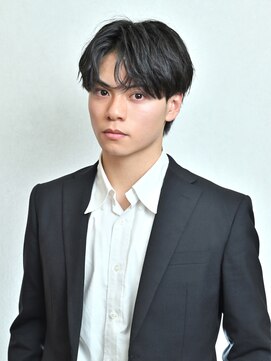 ララルーモ(LaＬaｒＯomo) ナチュラルコンマバング×フェザーパーマ